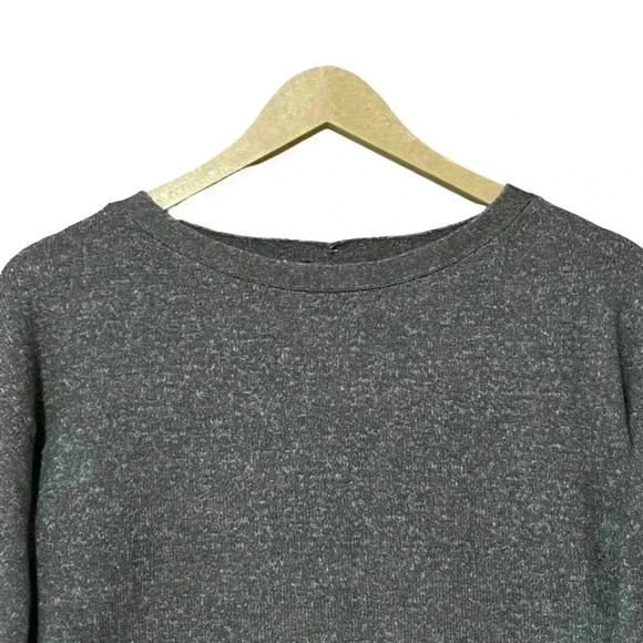 Magaschoni Camel Hair Blend Crew Neck Sweater S Asphalt Grey Lightweight NWT - Picture 3 of 6